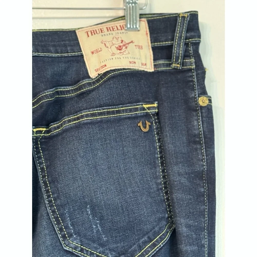 True Religion World Tour Men’s Jack Super Skinny Jean Sz 33x32 Distressed